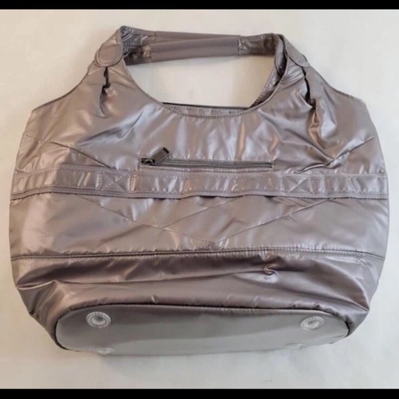 Lug Gondola SE Metallic Pearl Pewter Travel Bag Tote Purse - Picture 6 of 6